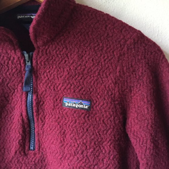 Patagonia Woolyester Fleece Pullover Oxide Red - Picture 5 of 10